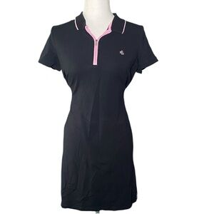 Ralph Lauren Black and Pink Mini Dress